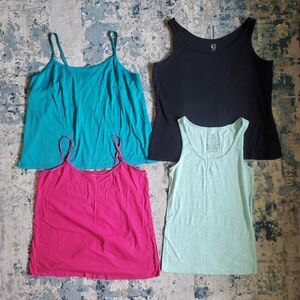 Women's Assorted Tank Tops Bundle - Black, Pink, Teal, Mint. Size 2XL. #SW
